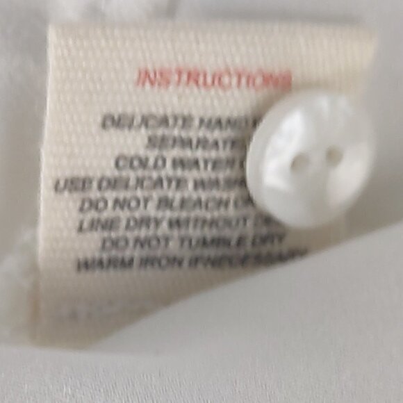 Marycrafts White Long Sleeve 2 Button Dress Size 8 (NWT) - Picture 11 of 12